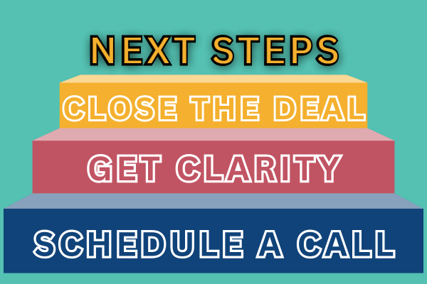 Graphic that describes good next steps for following up with a lead